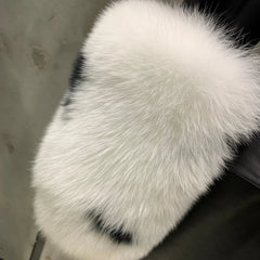 Luxury Leather Trench with Fox Fur