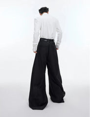 Men's Luxury Streetwear Pleated Wide Leg Pants