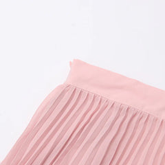 Luxury Ruffled Pleated Skirt Set