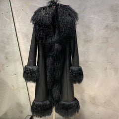 Full Length Shearling Fur Coat for Women