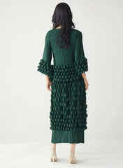 Luxury Bubble Pleat Skirt Set