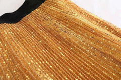 Glimmer Sequin Ruffled Skirt