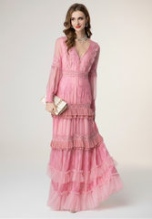 Couture Tiered Ruffle Dress