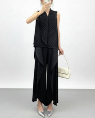 Luxury Plisse Pants Set