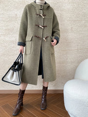 Women's Classic Wool Blend Duffel Coat