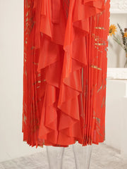 Luxury Pleats Formal Dress