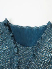 Truly Pleated Sleeveless Top & Skirt