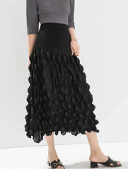 Luxury Bubble Plissé Skirt