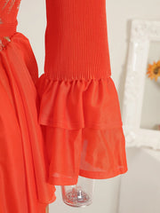 Luxury Pleats Formal Dress