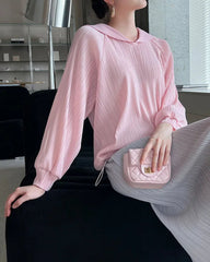 Luxe Pleated Drawstring Top