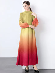 Truly Pleated Cuff Sleeve Dress