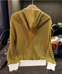 Truly Pleated Zip-Up Jacket