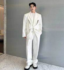 Men's Luxury Cutout Suit Set