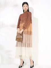 Luxury Pleated Fringe Dress