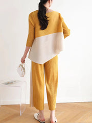 Luxury Plissé Top & Pant Set