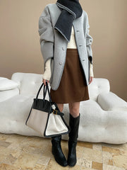 Luxury Wool-Blend Jacket & Scarf