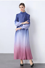 Truly Pleated Cuff Sleeve Dress