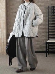 Premium Diamond-Quilted Jacket