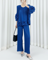 Luxurious Pleated Pants Set