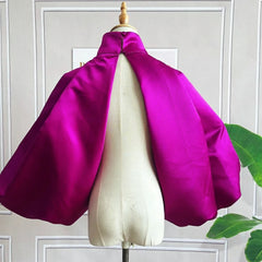 Luxury Voluminous-Sleeve Bolero