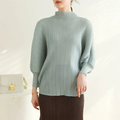 Luxury Japanese Pleated Blouse