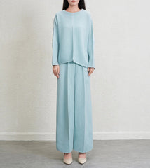Luxury Pleated Top & Wide Leg Pant