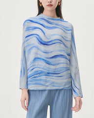 Luxury Micro-Pleated Knit Top