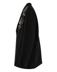 Floral Embroidered Sequin Blazer
