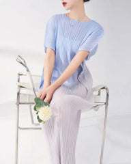 Travel Plissé Ombre Dress