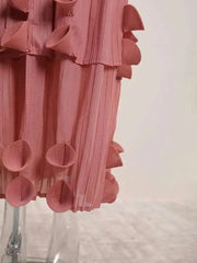 Luxury Pleats Tiered Dress