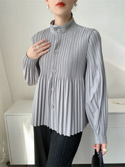 Luxury Pleated Daily Coat