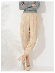 Luxury Unique Pleats Cropped Pants
