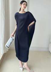 Elegant Pleated Caftan Dress