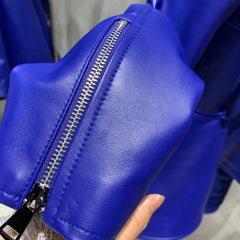 Luxury Sheepskin Asymmetric Jacket