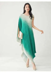 Luxury Pleats Asymmetric Dress
