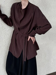 Luxury Draped Blouse Top
