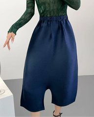 Luxury Pleated Cropped Culottes