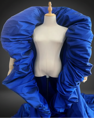 Sculptural Taffeta Opera Cape