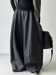 High-Waisted Wide-Leg Trousers