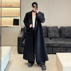 Men's Cotton Blend Full-Length Luxe Coat