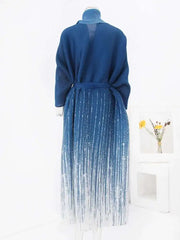 Luxury Pleated Travel Cardigan Coat