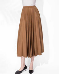 Luxury Pleated Midi Skirt