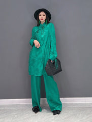 Casual Chic Ethereal Top & Wide Leg Pants 2-Piece Set