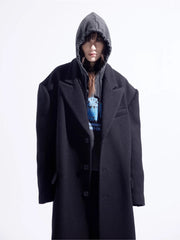 Unisex Luxury Oversized Extra Long Woolen Coat