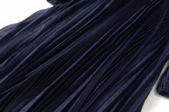 Couture Pleated Cape Dress