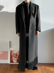 Men's Luxurious Oversized Extra Long Wool Coat