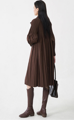 Luxury Pleated Trench Coat