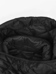 Luxury Diamond-Quilted Scarf Coat