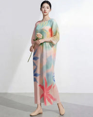 Luxury Plissé Caftan Dress