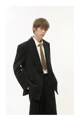 Men's Corduroy Blazer & Baggy Pants 2-Piece Set